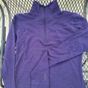 Smartwool 100% merino quarter zip sz S